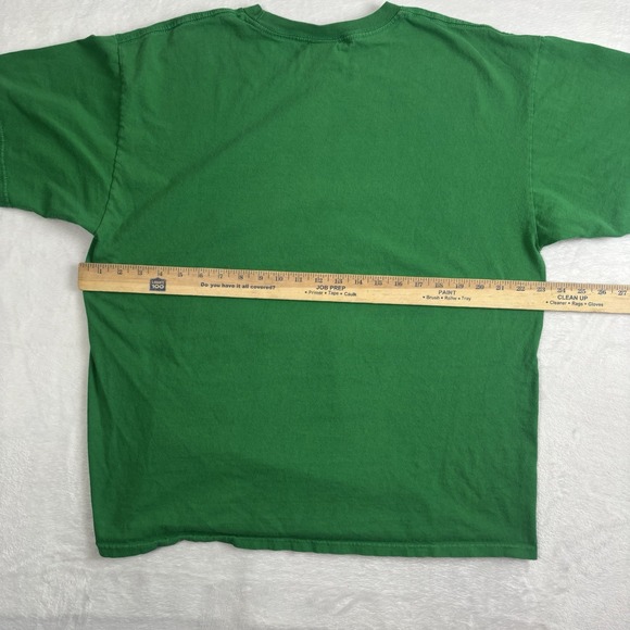 Y2K M&M's World Green Short Sleeve Graphic Shirt Big Face Men's XL - Picture 7 of 8